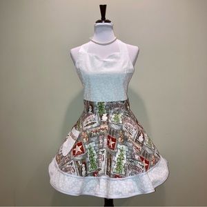 Retro Style farmhouse Christmas Apron